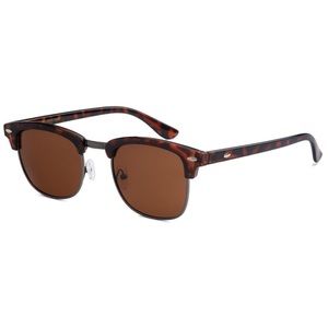 Retro Round Polarized Tortoise Sunglasses